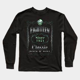 EIGHTEEN WHISKEY LABEL Long Sleeve T-Shirt